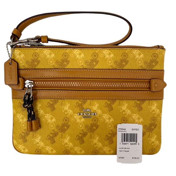 Coach Horse & Carriage Print Clutch Pouch